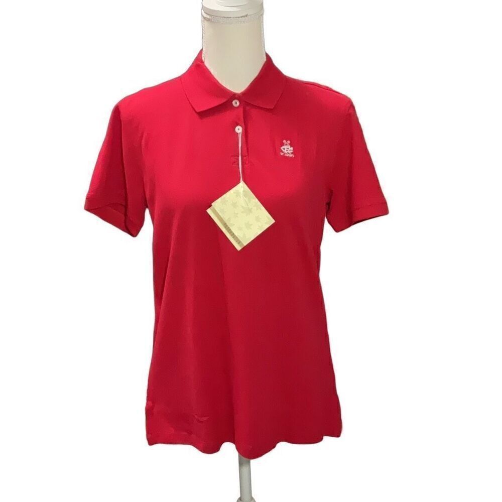 Boast VTG CR Classics Embroidered Tennis Women’s Polo Shirt Red NWT Size Large